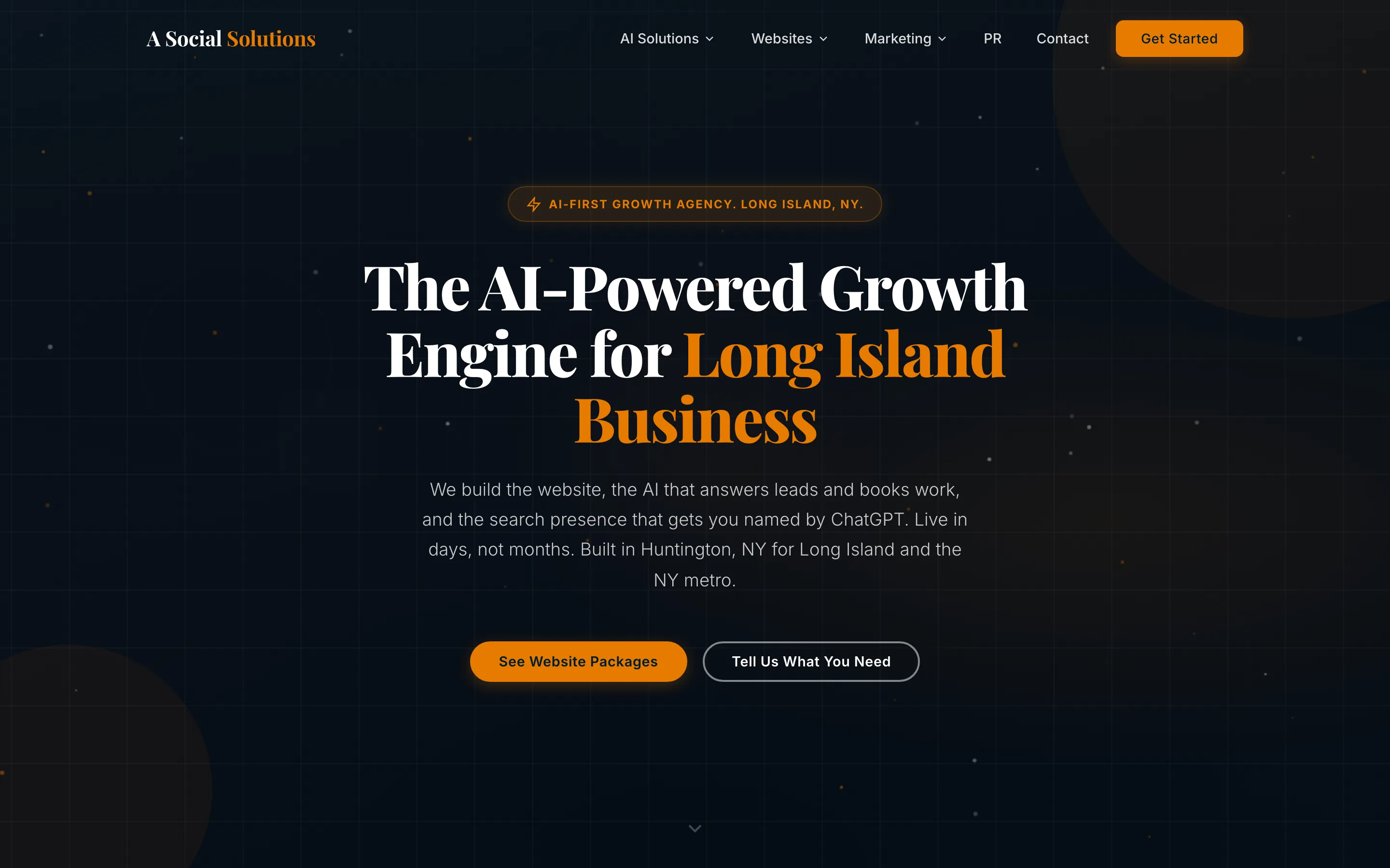 Homepage of A Social Solutions